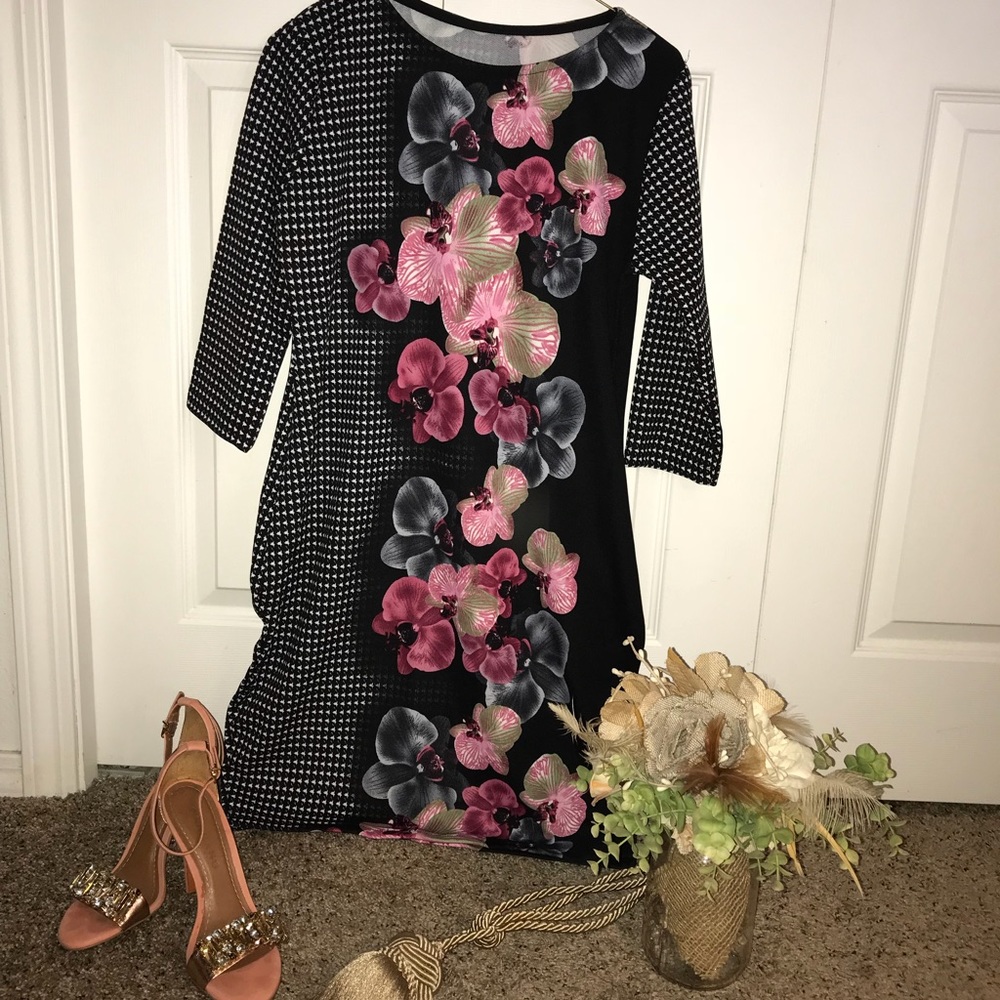 🔥HOT SALE🔥💕🖤Beautiful orchid long sleeve dress